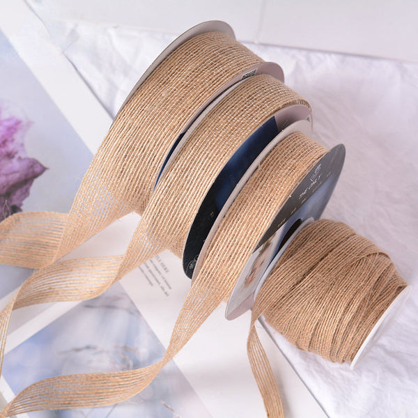 Linen Ribbon for DIY Craft Gift Wrapping 15Yd is a wonderful addition to your christmas arrangements collection.