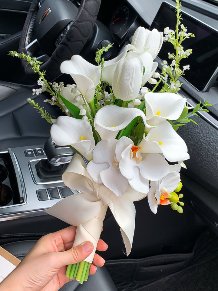 Artificial Calla Lily Flower Bridal Bouquet