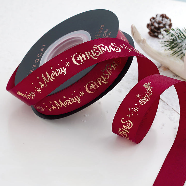 24 Yards Christmas Satin Ribbon for Crafts is a wonderful addition to your christmas floral collection.