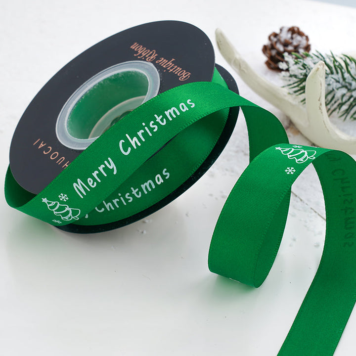 24 Yards Christmas Satin Ribbon for Crafts is a wonderful addition to your christmas floral collection.