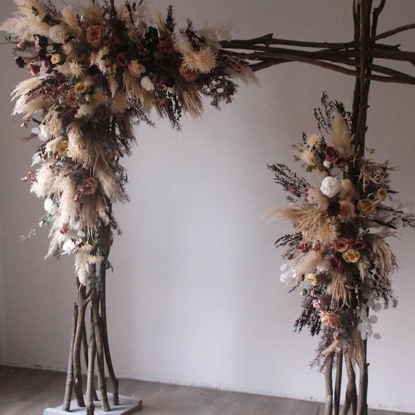 Pampas Flower Wedding Arch for Wedding Party Decor