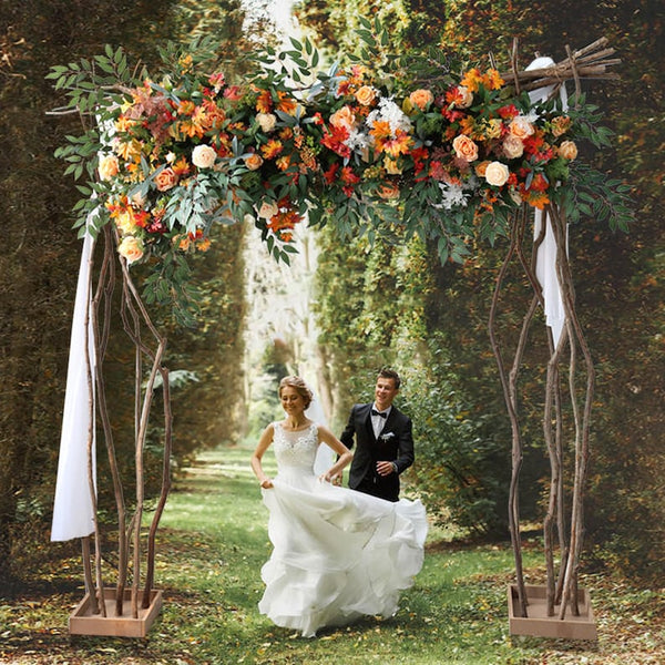 Fall Floral Arch Swag Wedding Archway Flower Garland Proposal Decor