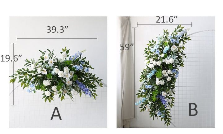 Blue Green Wedding Archway Flower for Wedding Party Decor Proposal