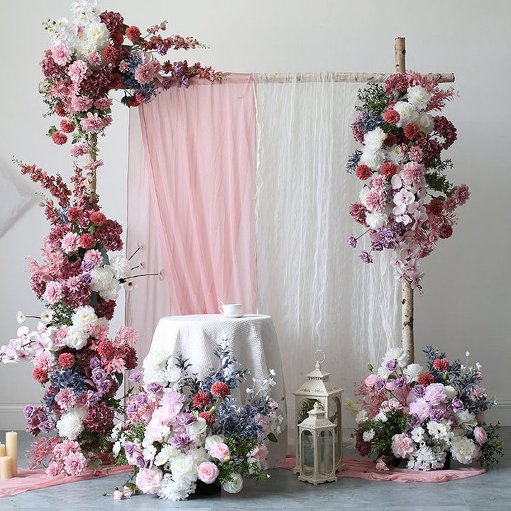 Red Pink Wedding Arch for Wedding Party Decor Proposal