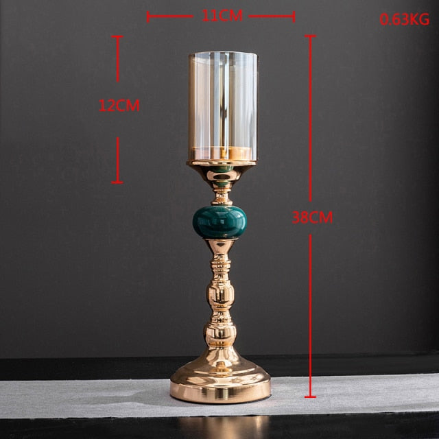 Crystal Candle Holders Candle Lantern Gold Candle Holders Wedding Centerpieces Center Table Candlesticks Parties Home Decor