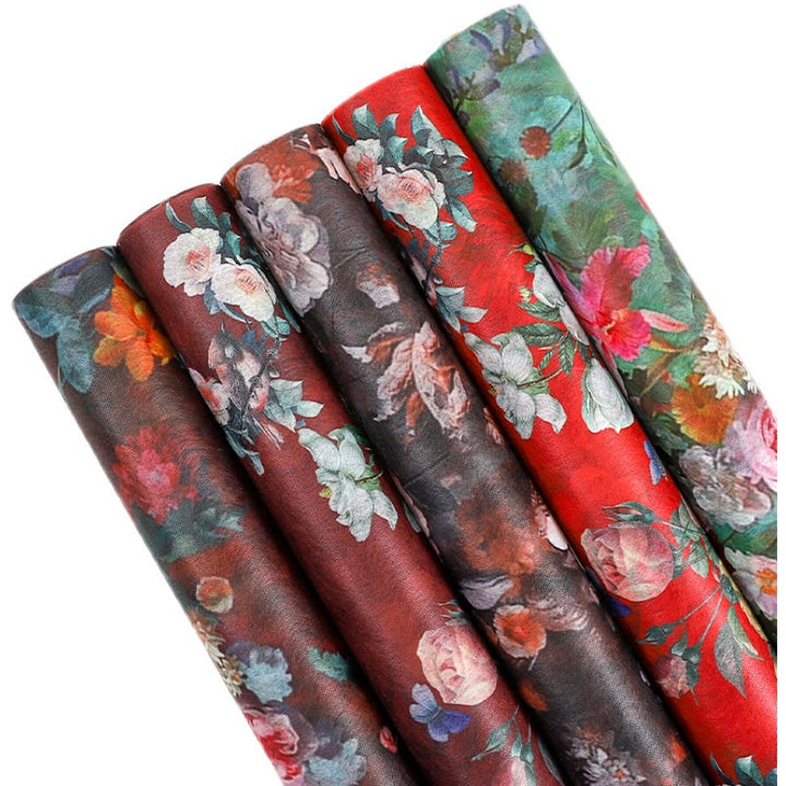 Vintage Non-woven Floral Wrapping Paper Roll (48cmx4Yd)