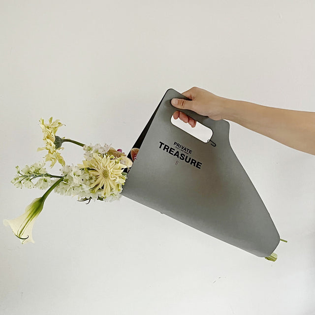 Set of 3 Kraft Paper Bags for Flower Bouquets Wrapping